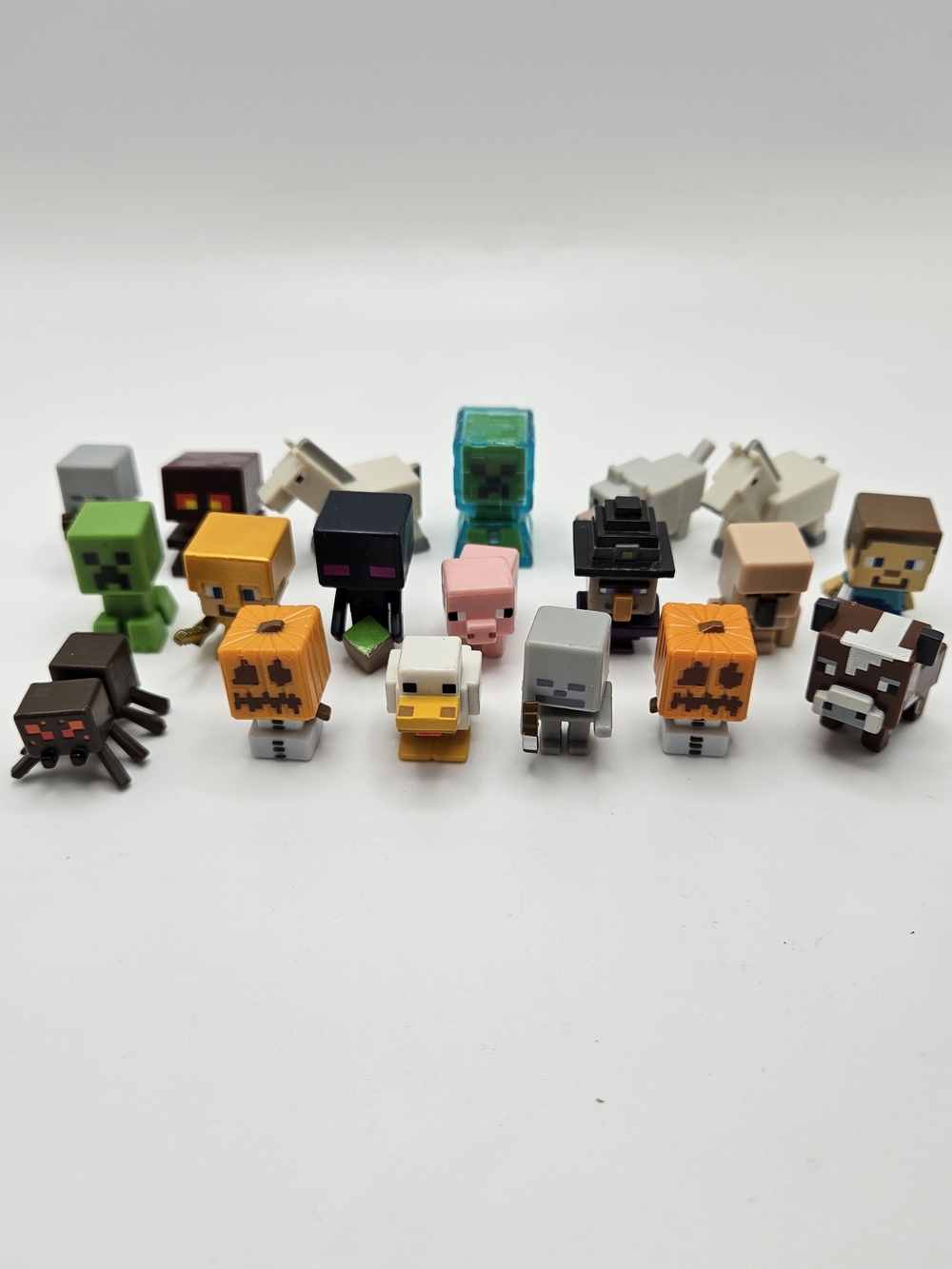 Minecraft Series 1 &2 Mystery Mini Figures Lot Spider Witch Electrified Creeper